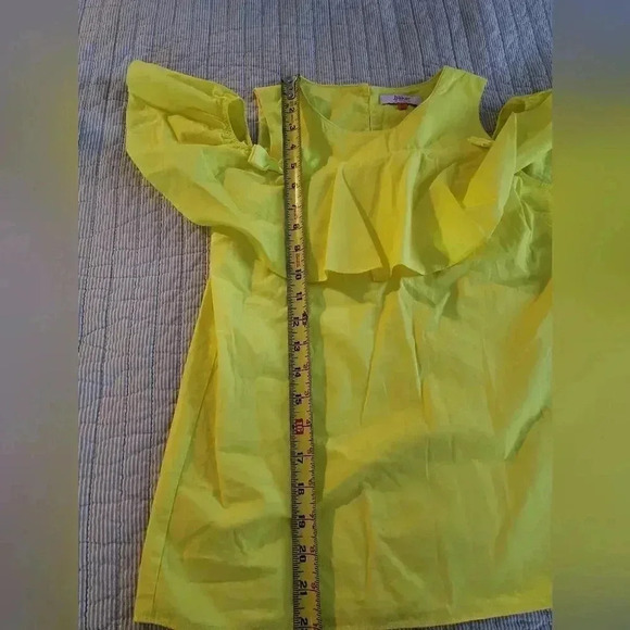 Ted Baker Cold-Shoulder Top with Ruffle Overlay - Picture 8 of 8